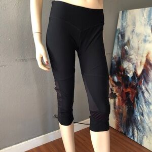 MONDETTA leggings back zipper black size:M